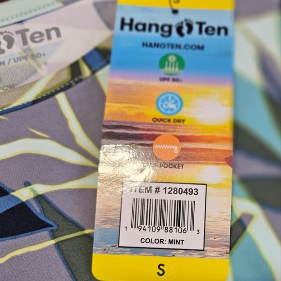 Hang Ten womens size S NWT! UPF 50+, rash guard, quick dry, long sleeve. - Picture 5 of 9